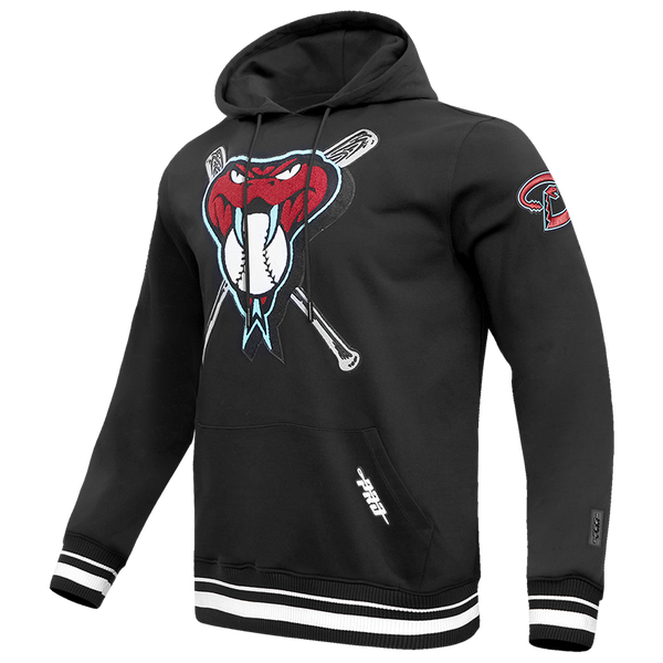 Pro Standard DIAMONDBACKS MASH UP M RIB FLC PO HOODIE - Men's - Black - Image 3