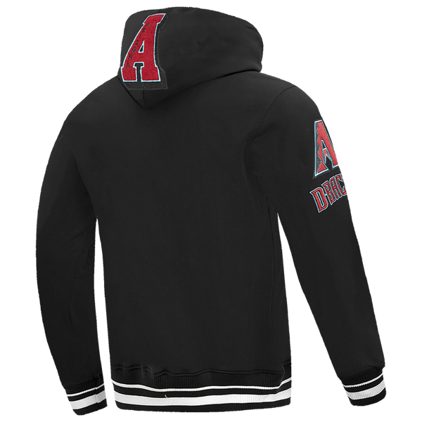 Pro Standard DIAMONDBACKS MASH UP M RIB FLC PO HOODIE - Men's - Black - Image 4