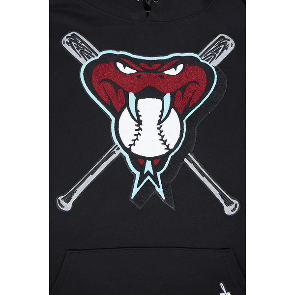 Pro Standard DIAMONDBACKS MASH UP M RIB FLC PO HOODIE - Men's - Black - Image 5