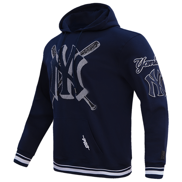 Pro Standard YANKEES MASH UP RIB FLC PO HOODIE - Men's - Midnight Navy - Image 3