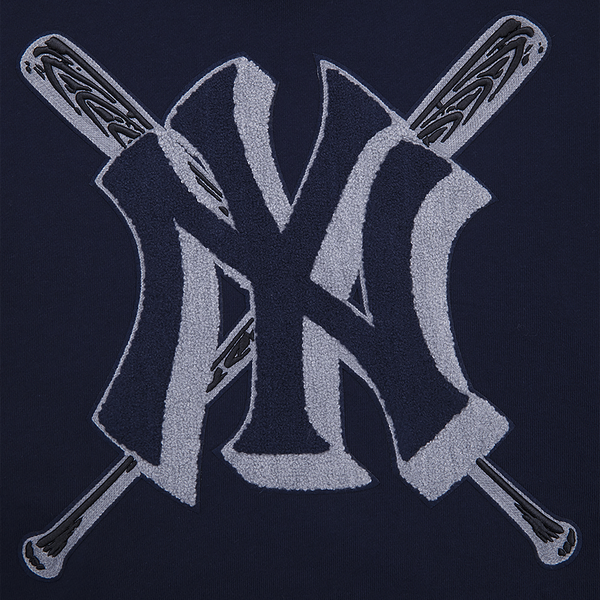 Pro Standard YANKEES MASH UP RIB FLC PO HOODIE - Men's - Midnight Navy - Image 6