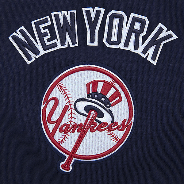 Pro Standard YANKEES MASH UP RIB FLC PO HOODIE - Men's - Midnight Navy - Image 7