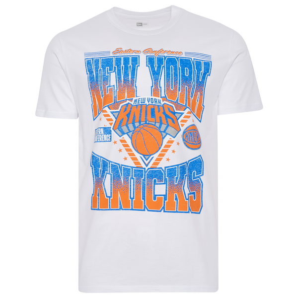 New Era Knicks Eastern Conference Graphic T-Shirt - Men's - White