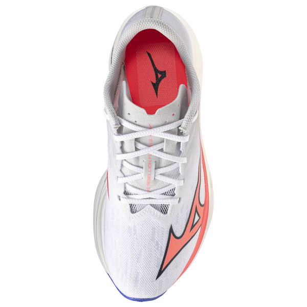 Mizuno Wave Rebellion Flash 2 - Women's - White/Striking Coral - Image 4