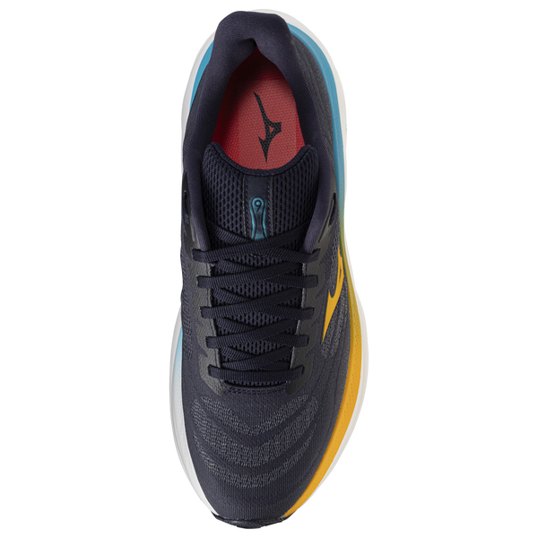 Mizuno Wave Sky 9 - Men's - Baritone Blue/Citrus - Image 4