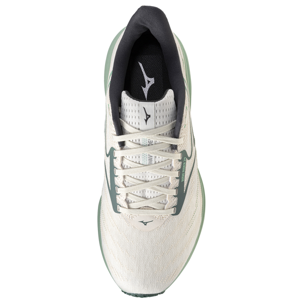 Mizuno Wave Rider 29 Wide - Men's - White/Bistro Green - Image 4