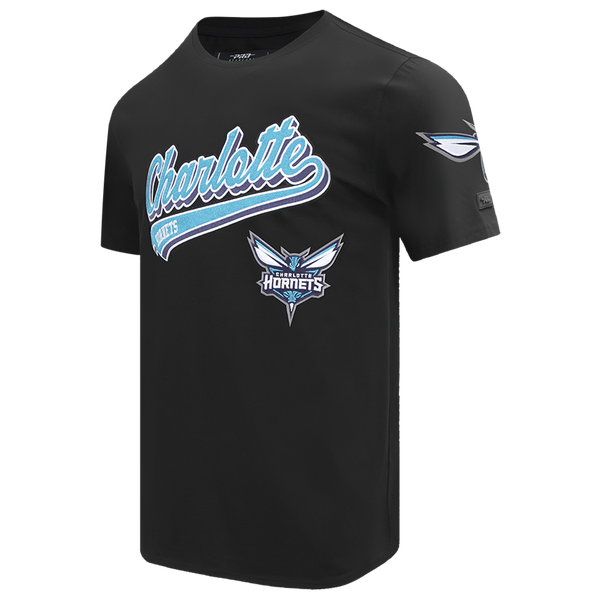 Pro Standard Hornets Script Tail SJ T-Shirt - Men's - Black - Image 3