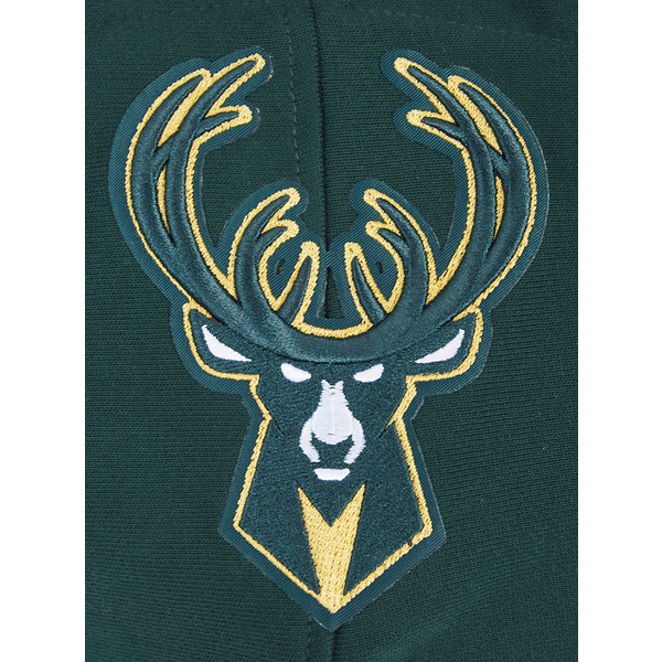 Pro Standard BUCKS SCRIPT TAIL RIB FLC PO HOODIE - Men's - Forest Green - Image 8