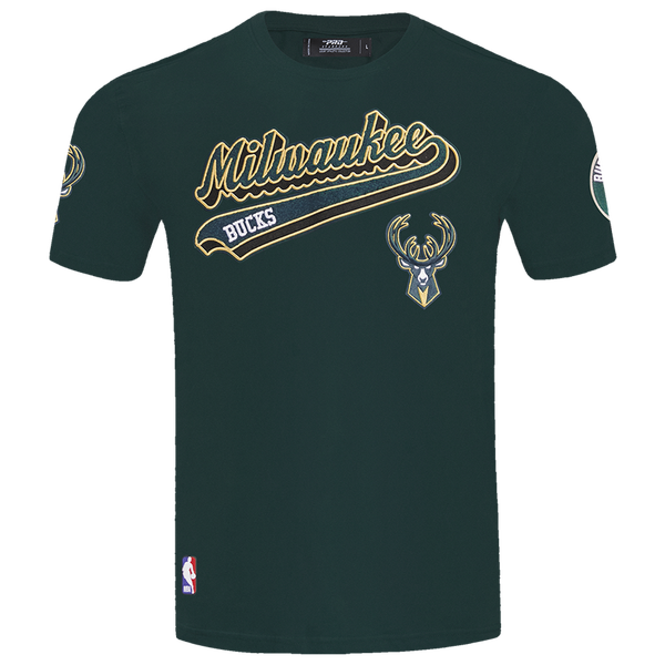 Pro Standard BUCKS SCRIPT TAIL SJ TEE - Men's - Forest Green