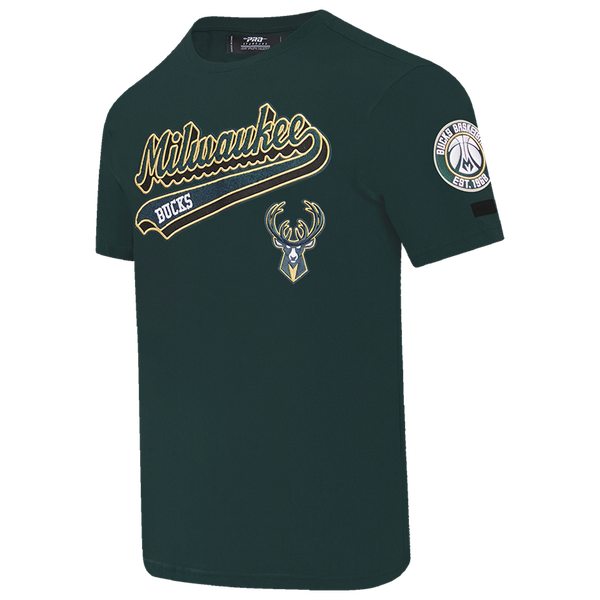 Pro Standard BUCKS SCRIPT TAIL SJ TEE - Men's - Forest Green - Image 3