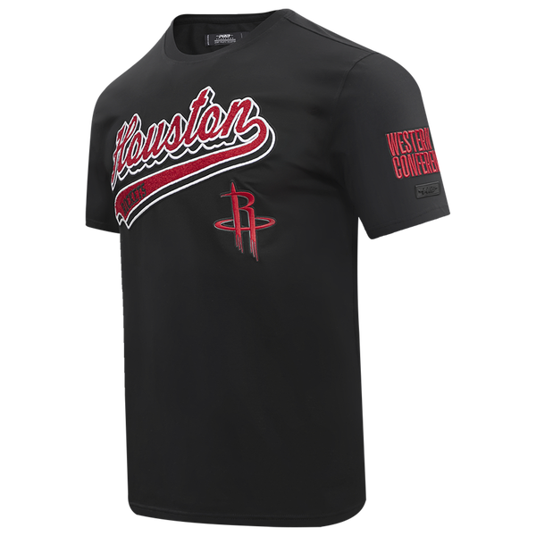 Pro Standard ROCKETS SCRIPT TAIL SJ TEE - Men's - Black - Image 3