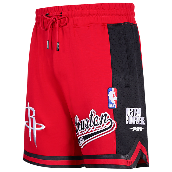 Pro Standard ROCKETS SCRIPT TAIL DK 2.0 SHORT - Men's - Black/Red - Image 3