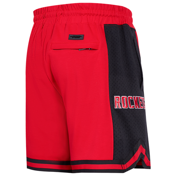 Pro Standard ROCKETS SCRIPT TAIL DK 2.0 SHORT - Men's - Black/Red - Image 4
