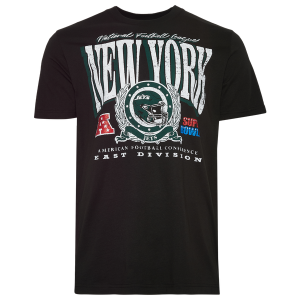New Era Jets Short Sleeve T-Shirt - Men's - Black