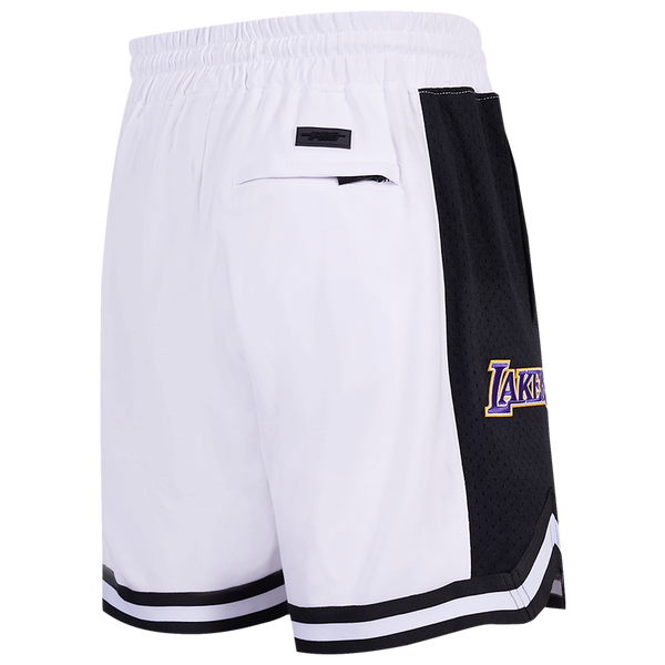 Pro Standard LAKERS SCRIPT TAIL DK 2.0 SHORT - Men's - White/Black - Image 4