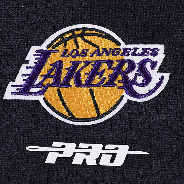 Pro Standard LAKERS SCRIPT TAIL DK 2.0 SHORT - Men's - White/Black - Image 9