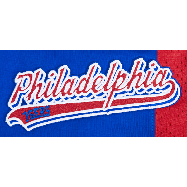 Pro Standard 76ERS SCRIPT TAIL DK 2.0 SHORT - Men's - Royal Blue/Red - Image 5