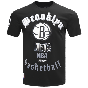 Pro Standard NETS OLD ENGLISH SJ TEE - Men's - Black