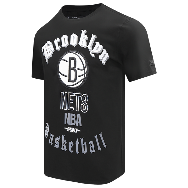 Pro Standard NETS OLD ENGLISH SJ TEE - Men's - Black - Image 3