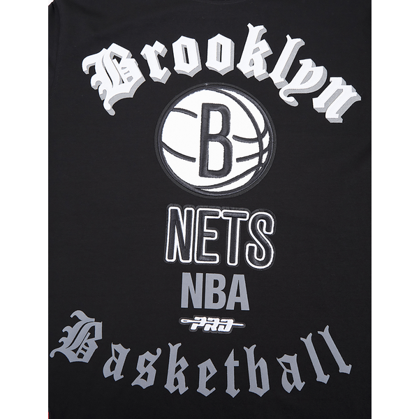 Pro Standard NETS OLD ENGLISH SJ TEE - Men's - Black - Image 5