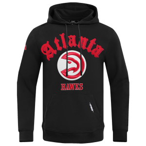 Pro Standard HAWKS OLD ENGLISH FLC PO HOODIE - Men's - Black