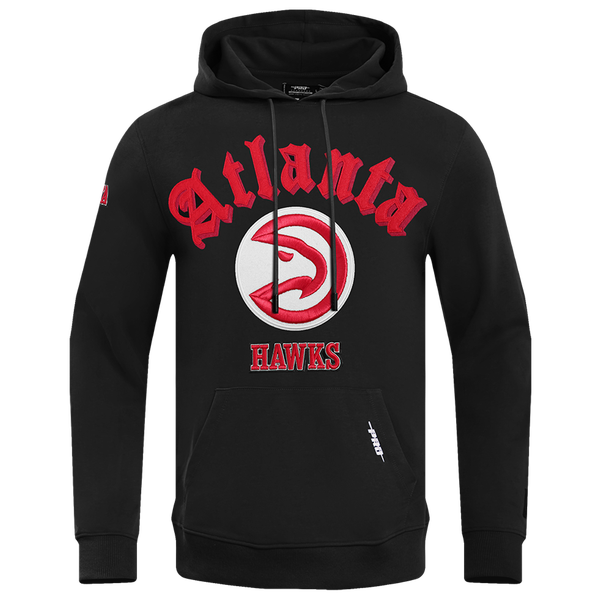 Pro Standard HAWKS OLD ENGLISH FLC PO HOODIE - Men's - Black