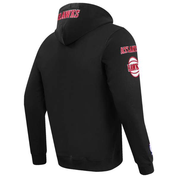 Pro Standard HAWKS OLD ENGLISH FLC PO HOODIE - Men's - Black - Image 4