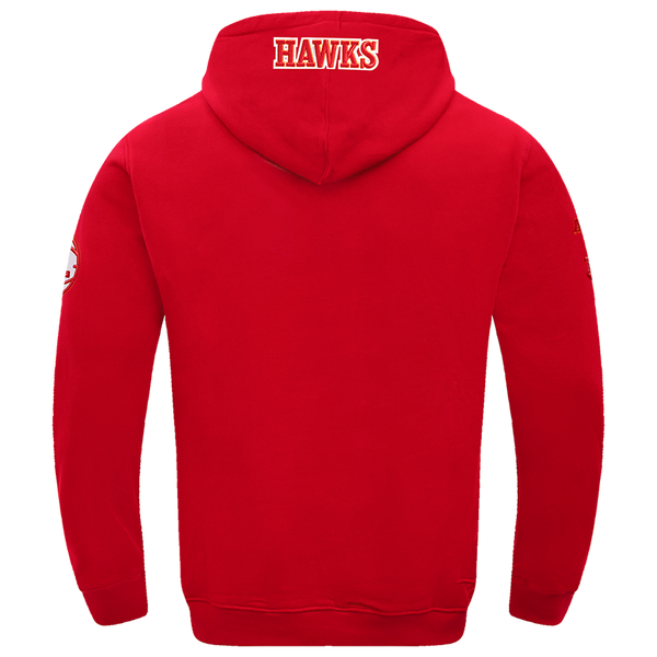 Pro Standard HAWKS OLD ENGLISH FLC PO HOODIE - Men's - Red - Image 2