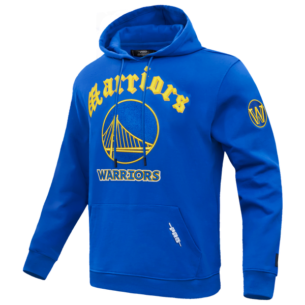 Pro Standard WARRIORS OLD ENGLISH FLC PO HOODIE - Men's - Royal Blue - Image 3
