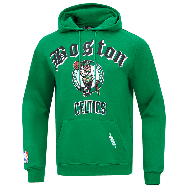 Pro Standard CELTICS OLD ENGLISH FLC PO HOODIE - Men's - Kelly Green