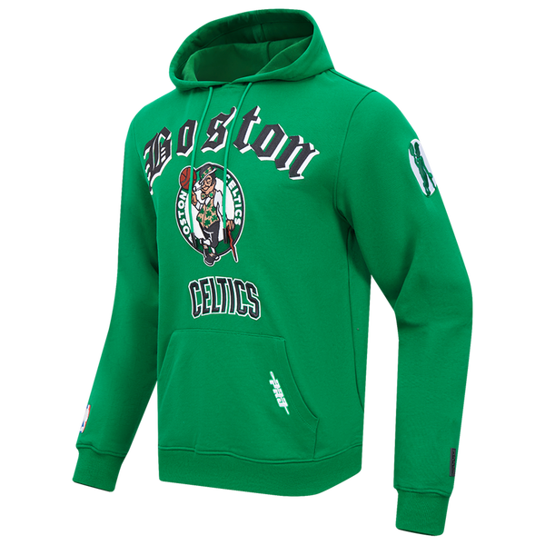 Pro Standard CELTICS OLD ENGLISH FLC PO HOODIE - Men's - Kelly Green - Image 3