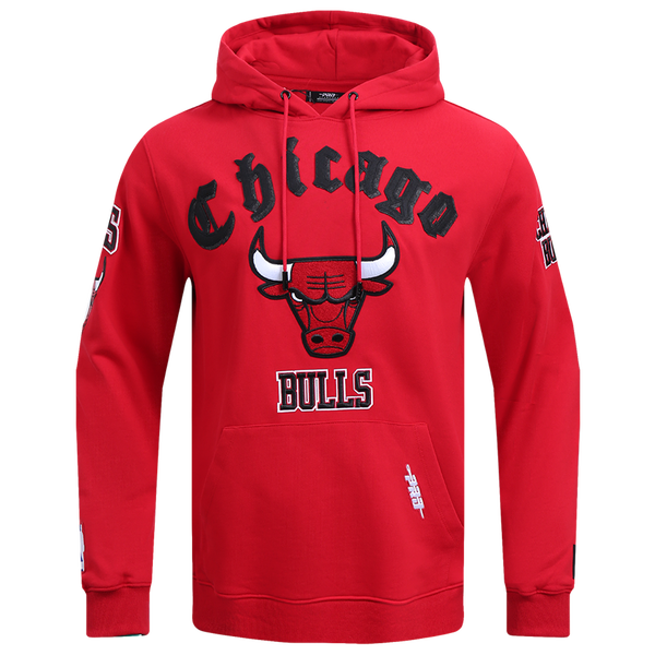 Pro Standard BULLS OLD ENGLISH FLC PO HOODIE - Men's - Red