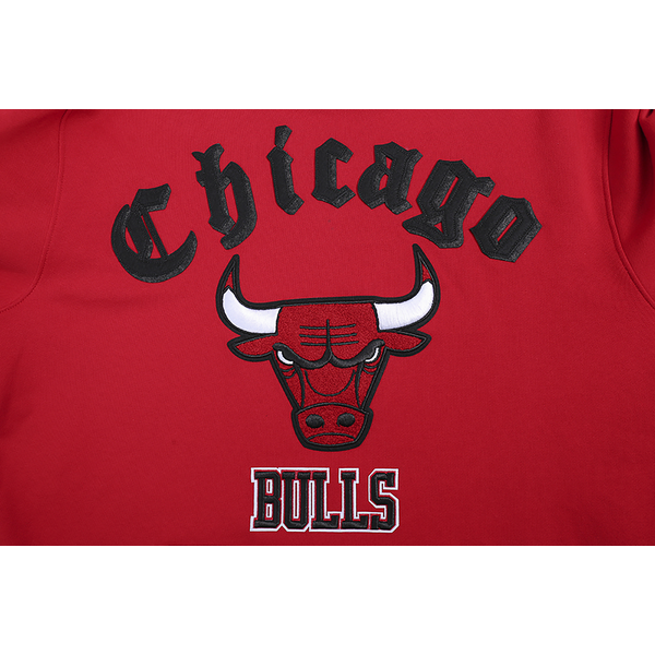 Pro Standard BULLS OLD ENGLISH FLC PO HOODIE - Men's - Red - Image 5