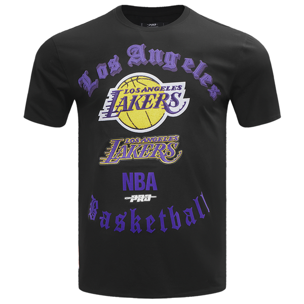 Pro Standard LAKERS OLD ENGLISH SJ TEE - Men's - Black