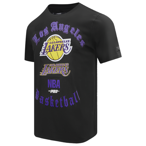 Pro Standard LAKERS OLD ENGLISH SJ TEE - Men's - Black - Image 3