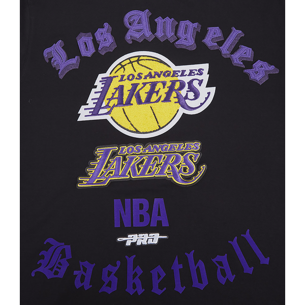Pro Standard LAKERS OLD ENGLISH SJ TEE - Men's - Black - Image 5