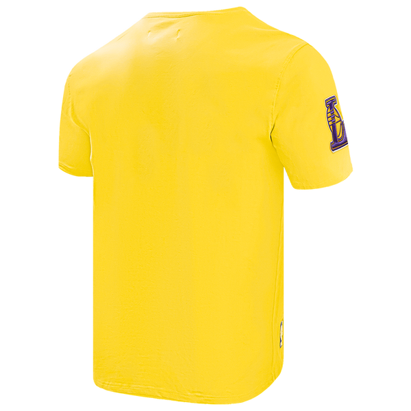 Pro Standard LAKERS OLD ENGLISH SJ TEE - Men's - Yellow - Image 4