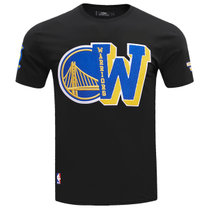 Pro Standard Warriors Mash Up T-Shirt - Men's - Black