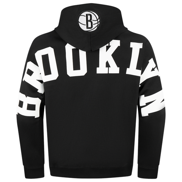 Pro Standard Nets Pullover Hoodie - Men's - Black - Image 2