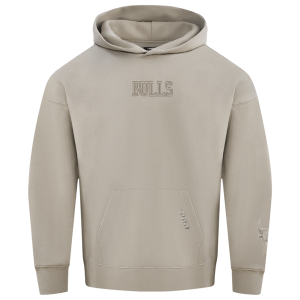 Pro Standard Bulls Logo Hoodie - Men's - Taupe