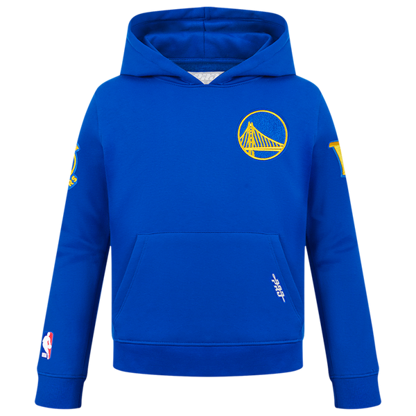 Pro Standard Golden State Warriors Classic Flc Po Hoodie - Boys' Grade School - Royal Blue