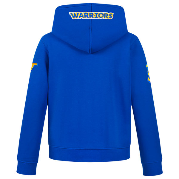 Pro Standard Golden State Warriors Classic Flc Po Hoodie - Boys' Grade School - Royal Blue - Image 2