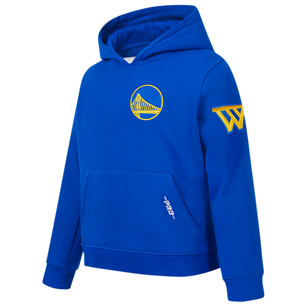 Pro Standard Golden State Warriors Classic Flc Po Hoodie - Boys' Grade School - Royal Blue - Image 3