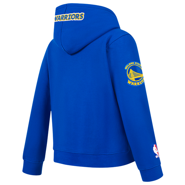 Pro Standard Golden State Warriors Classic Flc Po Hoodie - Boys' Grade School - Royal Blue - Image 4