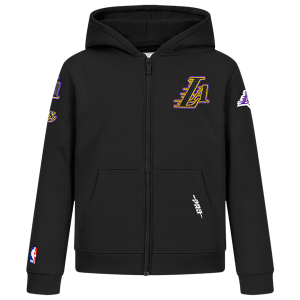 Pro Standard Los Angeles Lakers Classic Flc Fz Po Hoodie - Boys' Grade School - Black