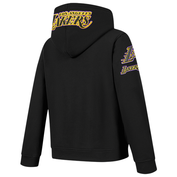 Pro Standard Los Angeles Lakers Classic Flc Fz Po Hoodie - Boys' Grade School - Black - Image 4