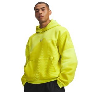Under Armour Icon Print Fleece Hoodie - Men's - Flash Yellow/Yellow