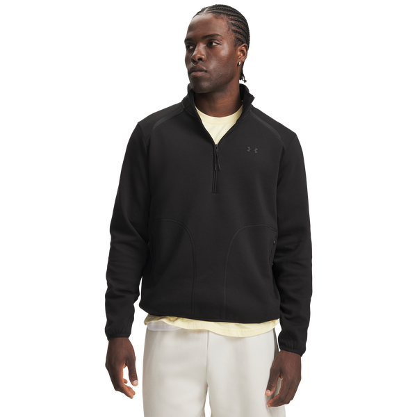 Under Armour Unstoppable Fleece 1/2 Zip - Men's - Black/Black