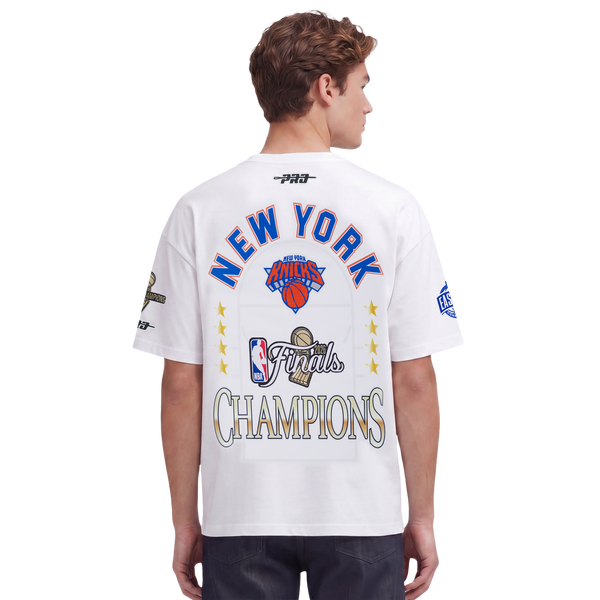 Pro Standard Knicks NBA Finals 2026 CJ Drop Shoulder T-Shirt - Men's - White - Image 2