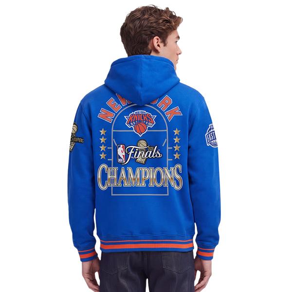 Pro Standard Knicks NBA Finals 2026 Rib FLC PO Hoodie - Men's - Blue - Image 2